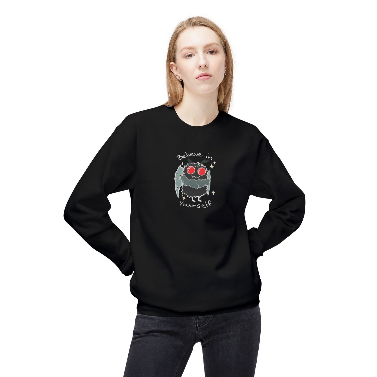 Believe in Yourself Mothman Crewneck Sweatshirt